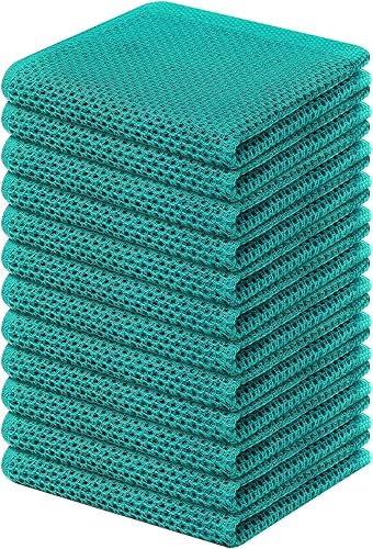 Miniatura 613 de Kitinjoy - Paños de cocina 100% algodón, paquete de 6 paños de cocina ultra suaves y absorbentes para secar platos, toallas de cocina de secado