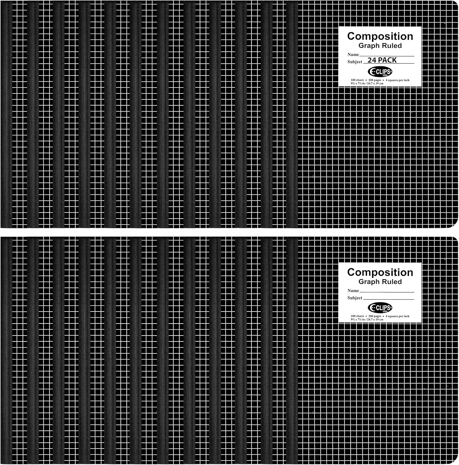 VEEBOOST Composition Notebooks, Quad Ruled, Graph Paper