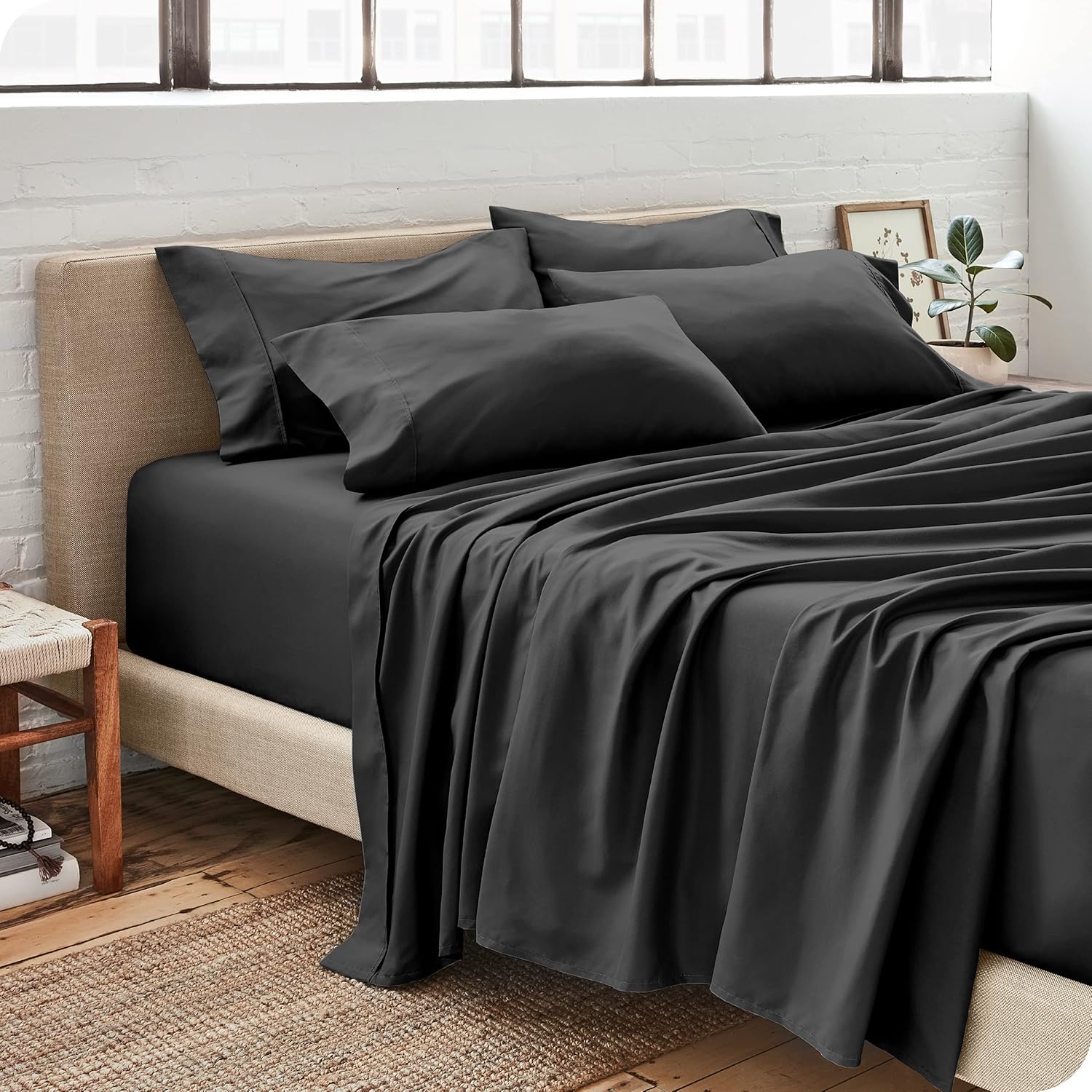 Restura Twin Sheet Set 1000 Thread Count 6 Piece Egyptian