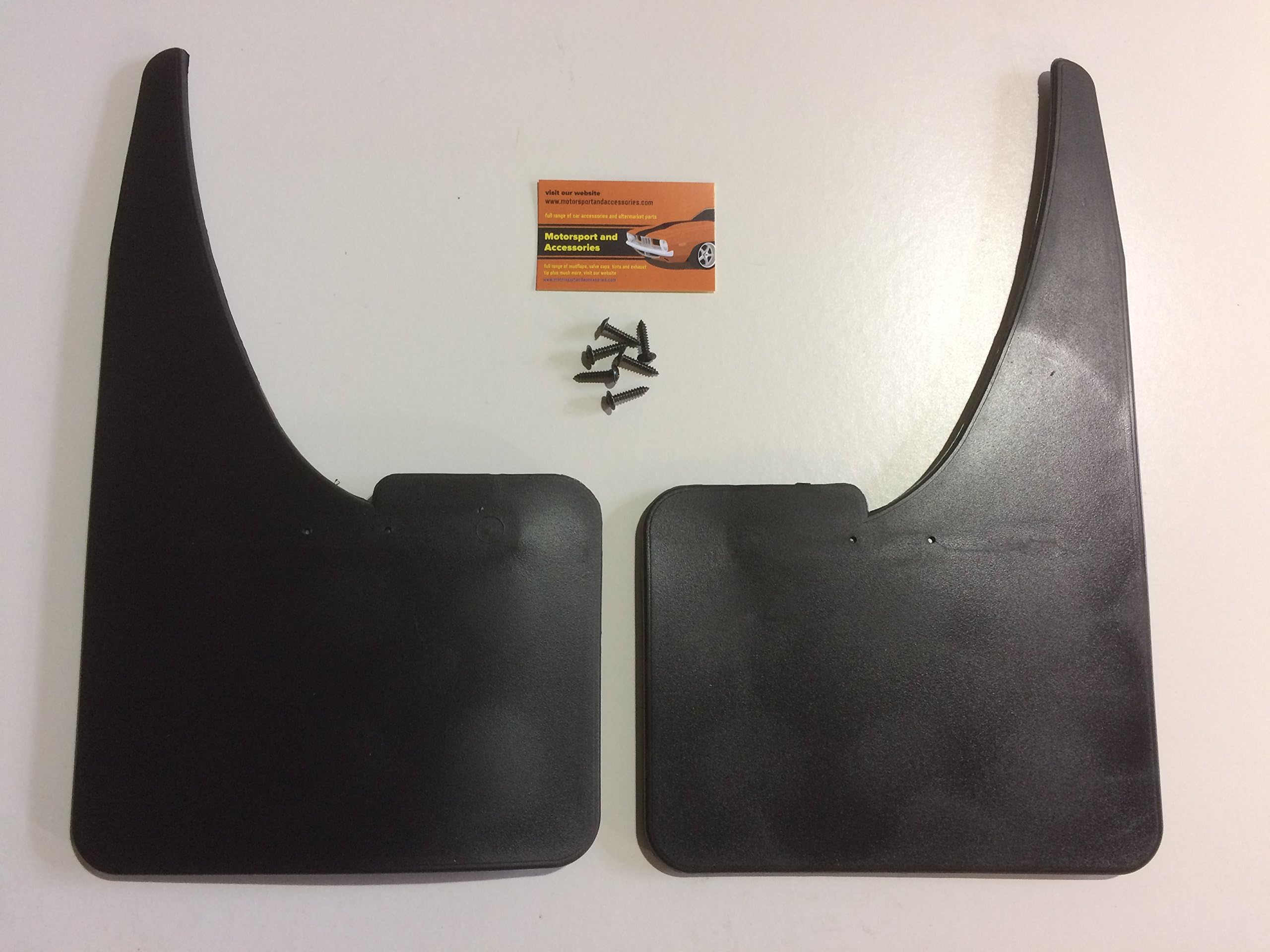 MSAยฉ UNIVERSAL Car Rubber Black MUDFLAPS Mud Flaps Pair Of Mudflaps