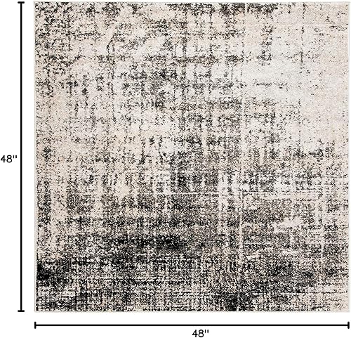 Miniatura 225 de SAFAVIEH Adirondack Collection Tapete de área XL, 12 x 15 pies, color crema y dorado, diseño abstracto moderno, no desprende pelusa y de fácil