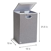 Vista 3 de Munchkin® Hamper™ Organizador de lavandería con tapa, gris