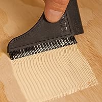 Vista 5 de Kit de cepillo aplicador de pegamento de madera antiadherente de silicona Sili Aplicador y bandeja de pegamento para madera con peine/espatula