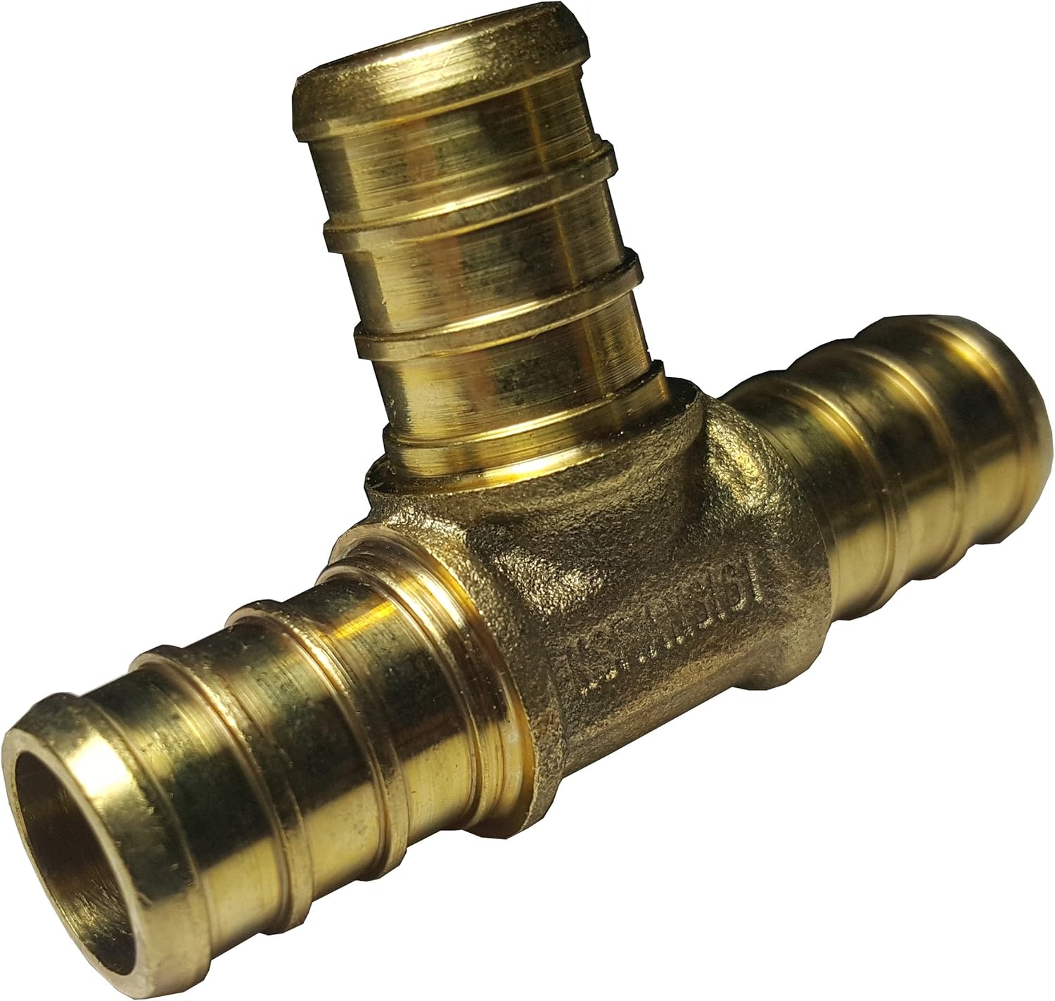 10 PIECES XFITTING 1/2 X 1/2 X 1/2 PEX TEE - BRASS CRIMP FITTINGS, LEAD-FREE BRASS, FULL PORT
