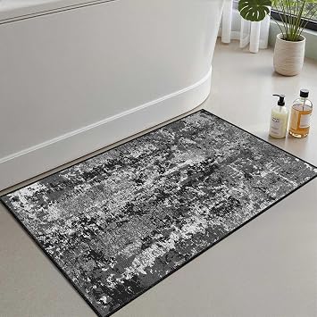 Monnhein Banyo Paspas , Yumu ak Banyo Hal s , Kaymaz Dot Tabanl , Su Emici, Makinede Y kanabilir - 40 x 60 cm