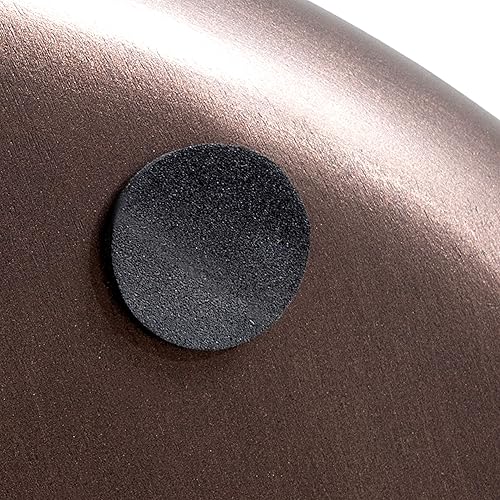 Miniatura 5 de Kate and Laurel Stovring - Bandeja redonda de metal de mediados de siglo, 16 pulgadas de diámetro, bronce, bandeja moderna para servir, almacenar y