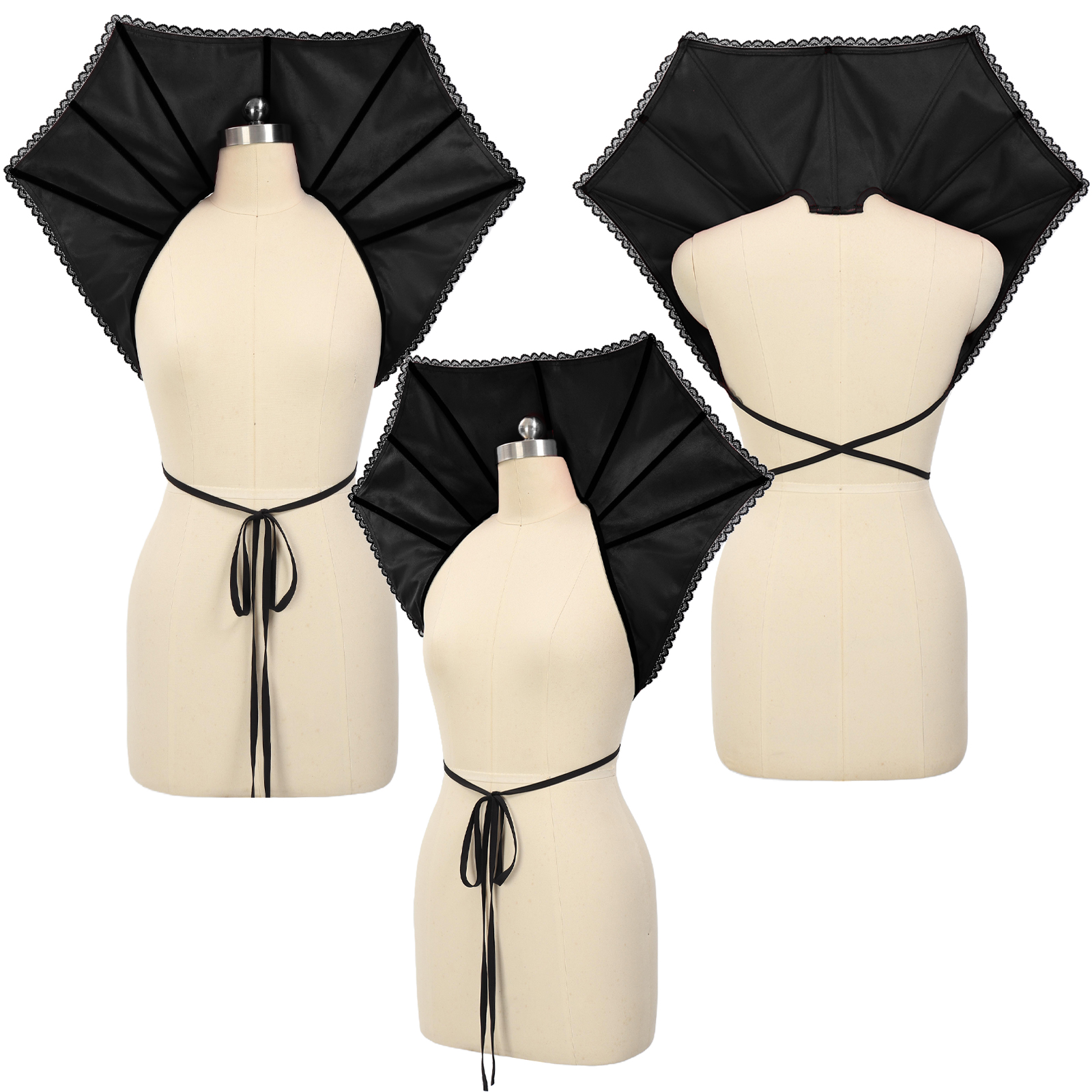 Queen Of Hearts Costume Women L'VOW Victorian Feather Collar - Gothic Lace Choker For Halloween & Cosplay (Stand-Up Design) Queen Of Hearts Collar Queen Of Hearts Costume Women L'VOW Victorian Feather Collar - Gothic Lace Choker For Halloween & Cosplay (Stand-Up Design) Queen Of Hearts Collar