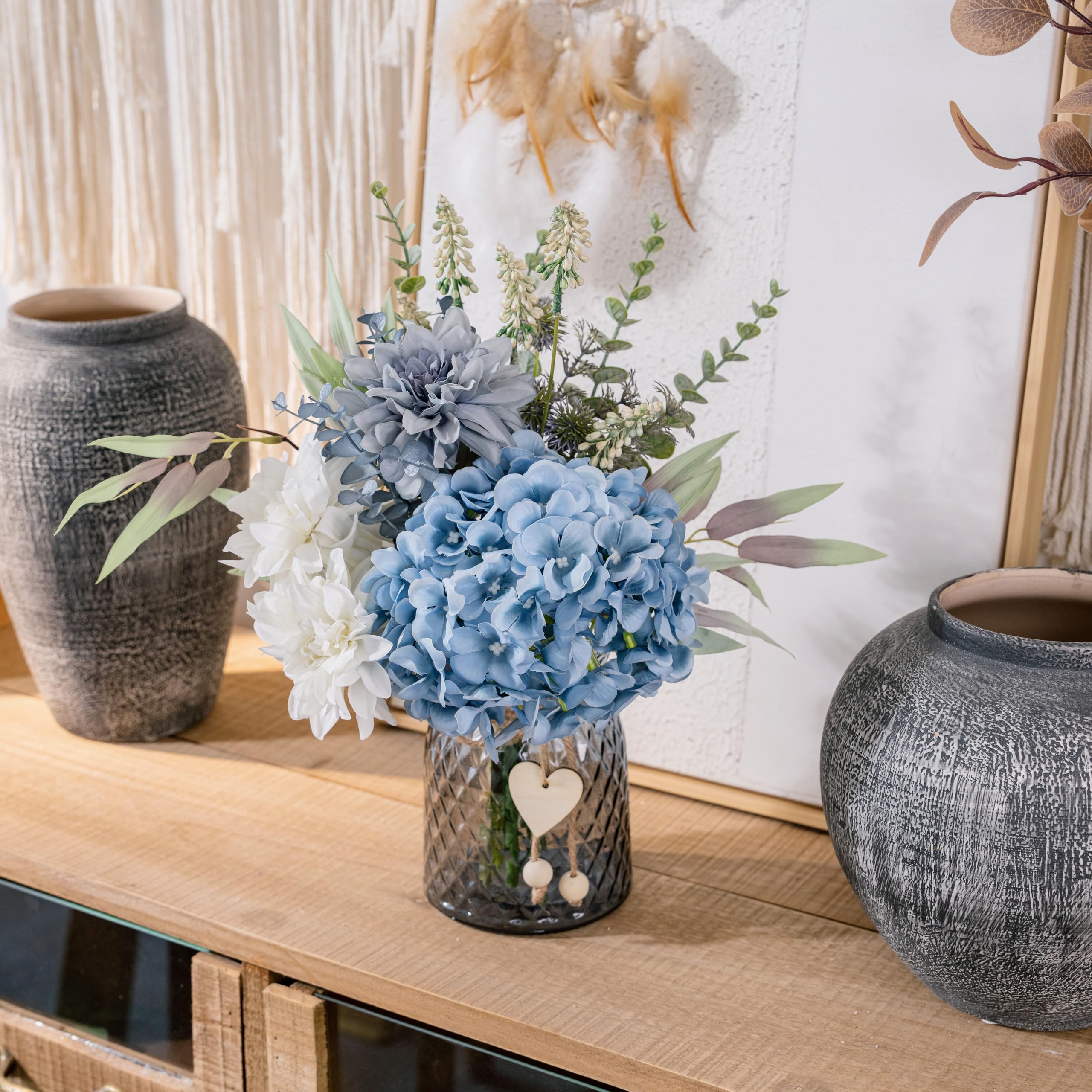 Yorkmills Fake Flowers with Vase - Image 4