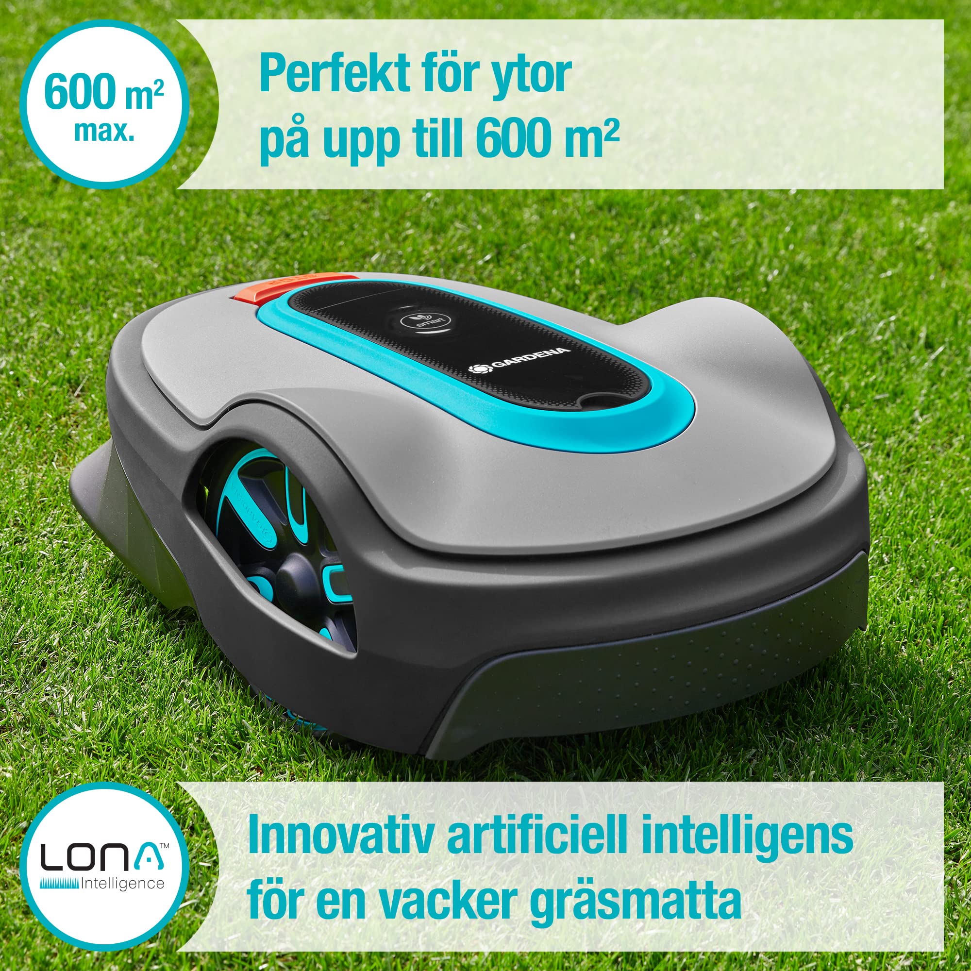 Gardena Tondeuse robot Smart SILENO City 600 : technologie innovante LONA AI — vue 2