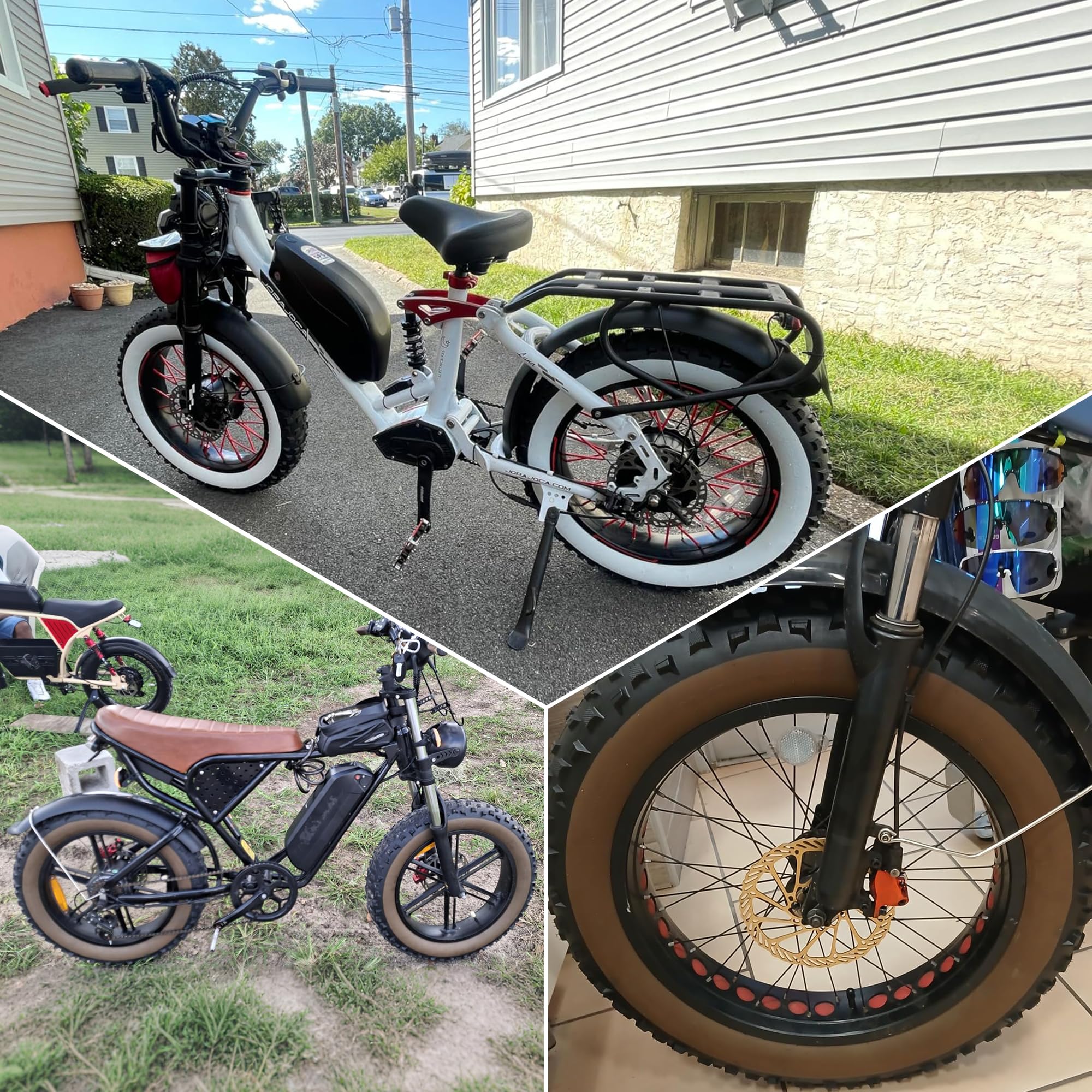 MEGHNA 20 x 4,0 pneumatici Fatbike 98 – 406 – Guaina per bicicletta, pneumatici profilati di alta qualità per bici elettrica/grasso da 4 pollici Tires
