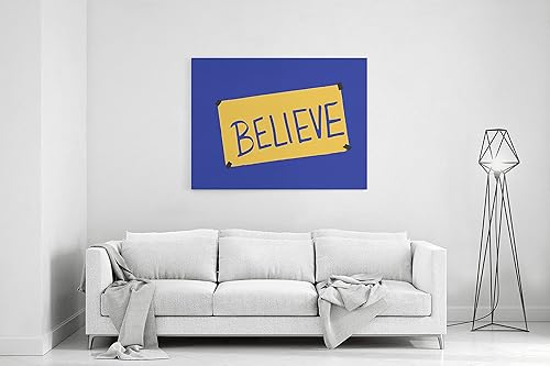 Letrero de Believe (lona) The Lasso Way Diseños inspirados en Ted Lasso AFC Richmond Football The Dog Yard,