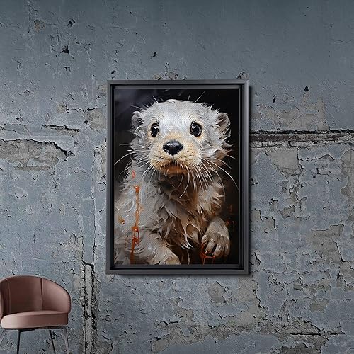 Miniatura 2 de Fox Mother Cub Print, In The Style Of Stencil,Based, Ivory, Kids Wall Art, Kids Wall Art Display, Mom And Baby Animal Art Print, Canvas Prints, Wall