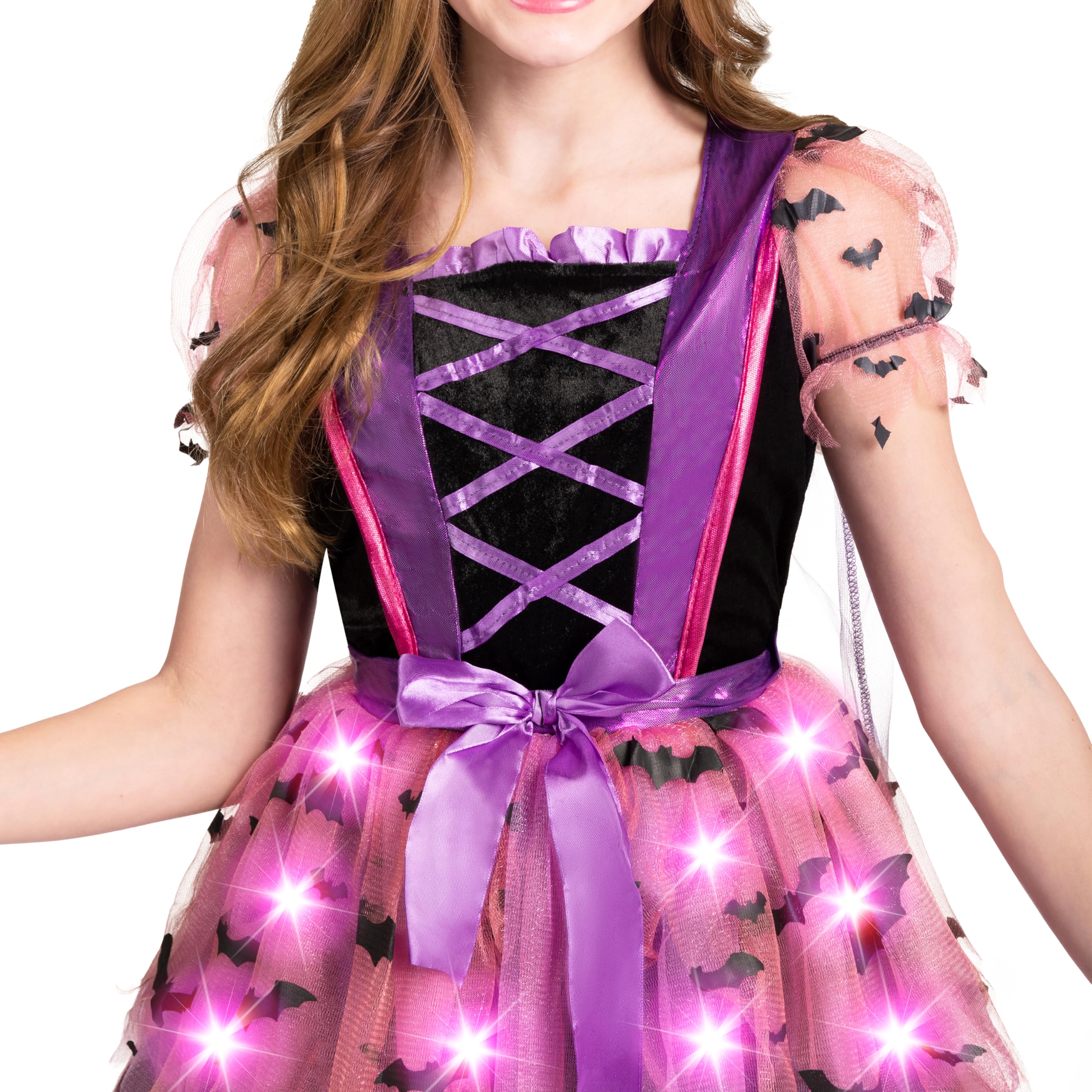 Spooktacular Creations Kostium czarownicy Rozświetl dziewczyny Zestaw kostiumów na Halloween