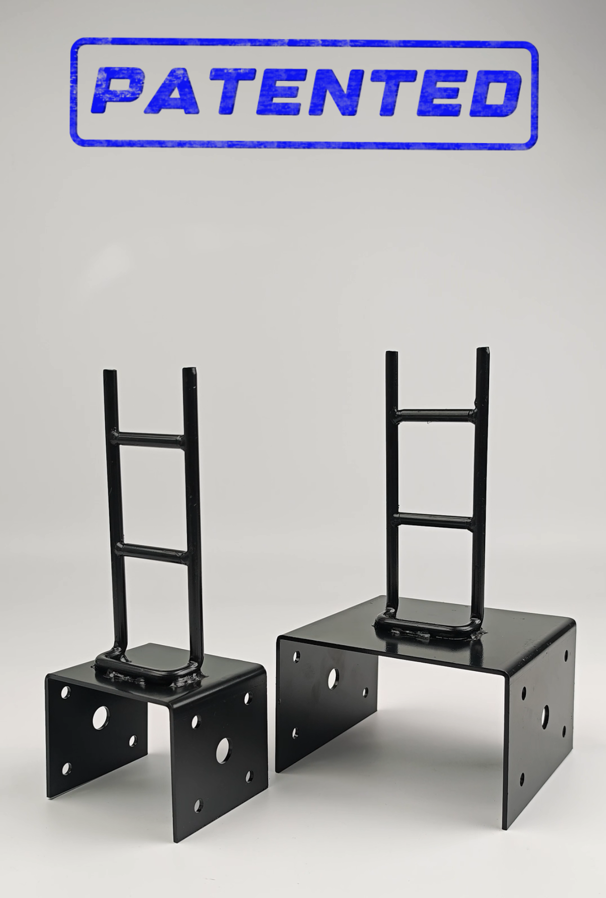 4 Pack U Shape Post Anchor, 4x 4 Post Base for Concrete, Design Patent Prod 4 Pack U Shape Post Anchor, 4x 4 Post Base for Concrete, Design Patent Prod