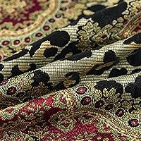 Vista 14 de Loom and Mill Luxury Waterfall Valances for Windows, Elegant Jacquard Thick Swag Curtains Valance with Tassels for Living Room, Bedroom Party Light