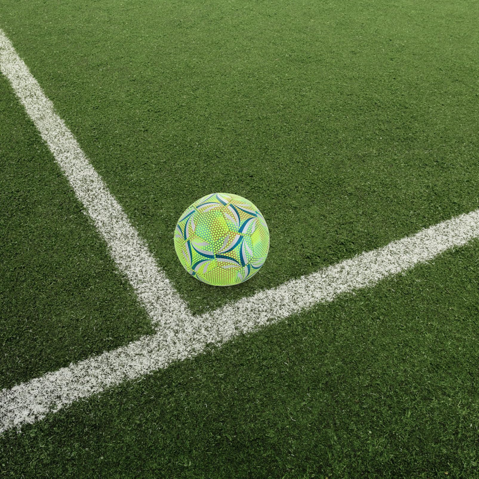 BESTonZON Balón De Fútbol Nocturno Brillante para Entrenamiento y Duradero y Seguro