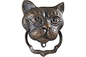 Haunted Mansion Black Cat Door Knocker