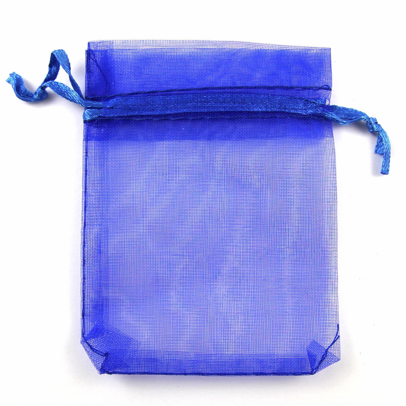 Boolavard® TM 50 Party Xmas Gift Bags Jewellery Pouches Mixed Organza Bridal Wedding Purple Blue Pink Yellow Black 7 * 9 cm, Green (Blue)