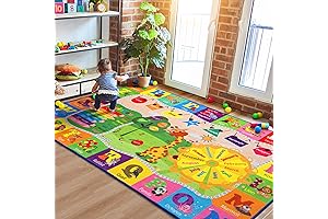 Cute Kids Rug for Learning and Fun in Bedrooms