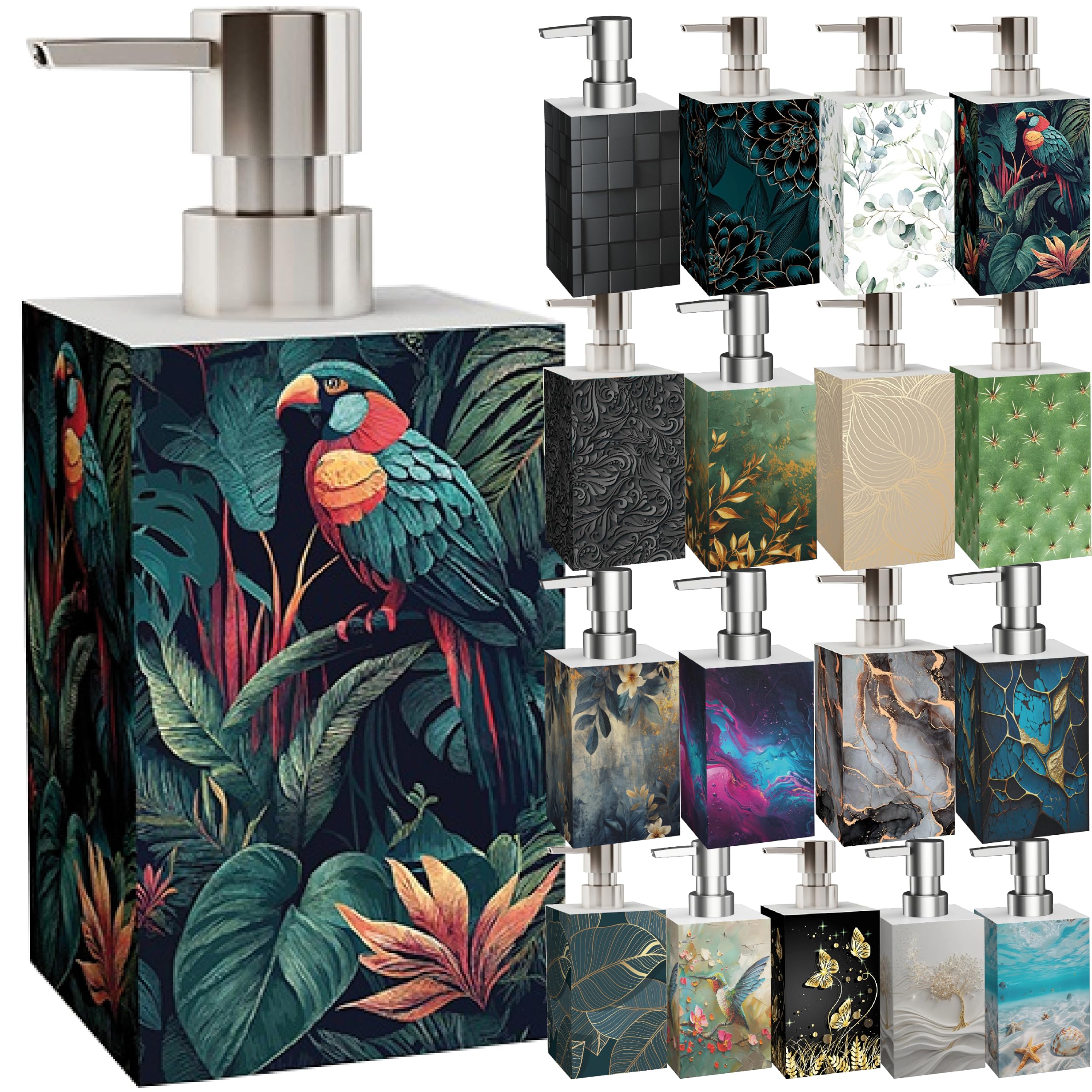 Sanilo Premium Soap Dispenser, Wide Choice of Beautiful Lotion Dispenser, Easy to Refill, Nice eyecatcher (Exotic)