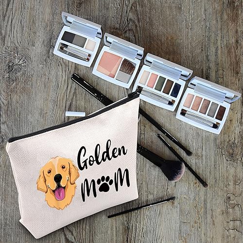 Miniatura 5 de LEVLO Golden Retriever - Bolsas de maquillaje para mamá, regalo para mamá, bolsas de maquillaje para perros y mamá, regalo para amantes de los