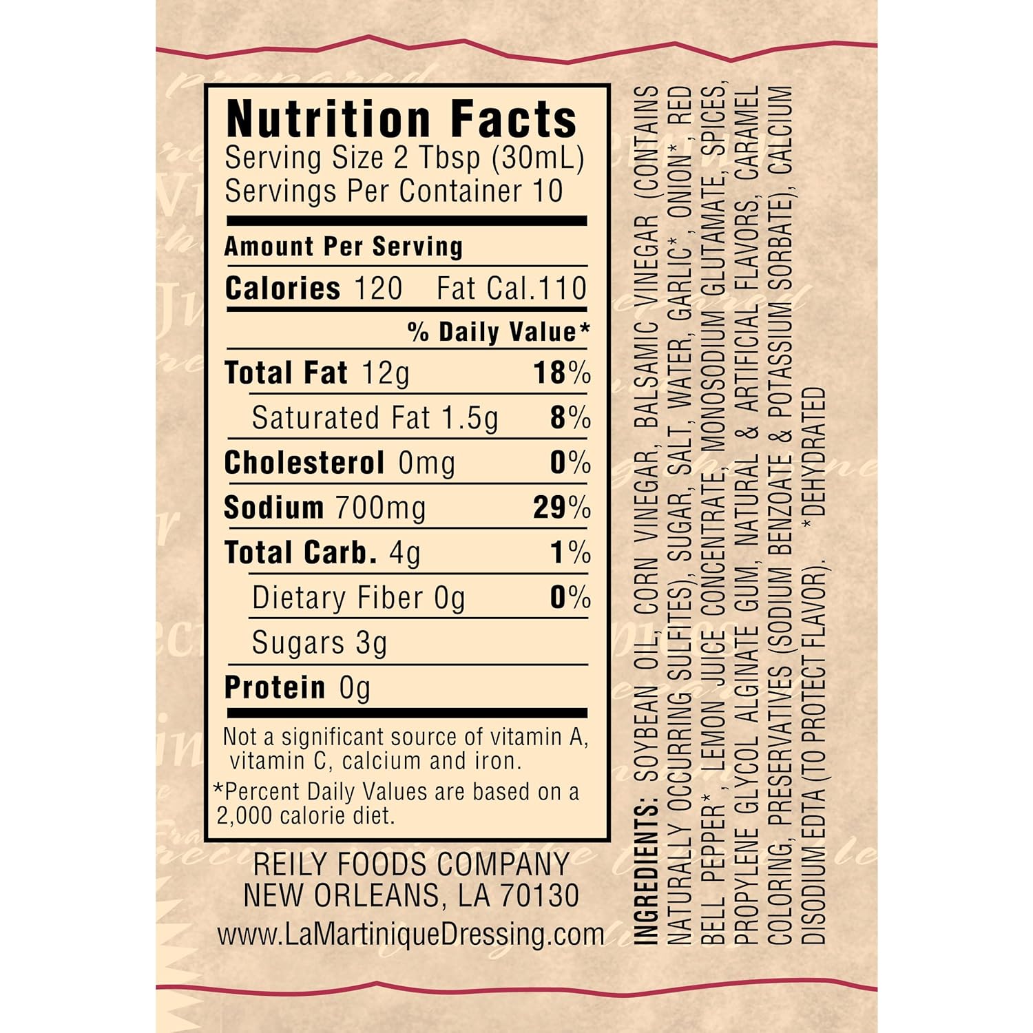 La Martinique Balsamic Vinaigrette Dressing 10 Ounce Bottle (Pack of 3)