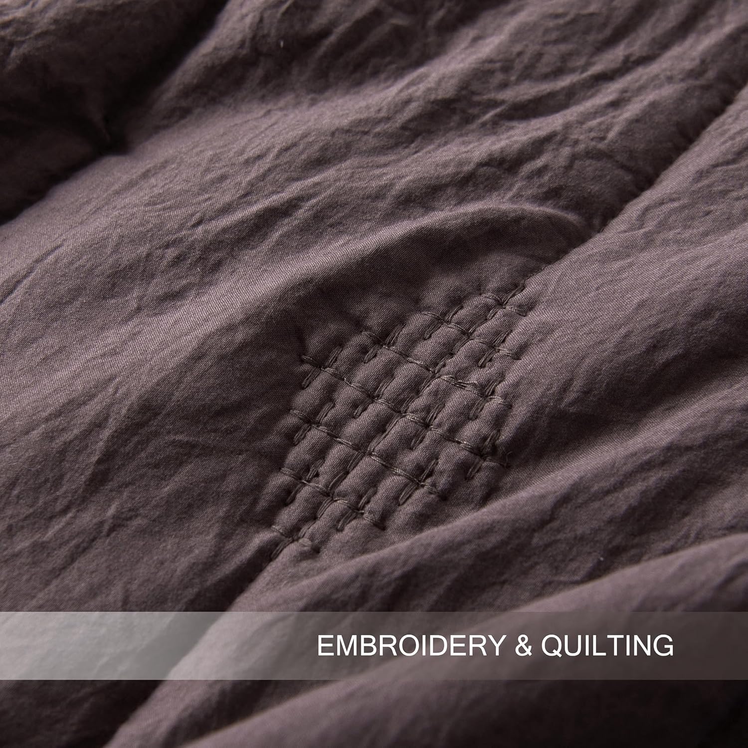 King Quilt Set, 3 Pieces Lightweight Microfiber Bedspread with 2 Pillow Shams, All Season Coverlet Bedding – Iron Deep Taupe King Set