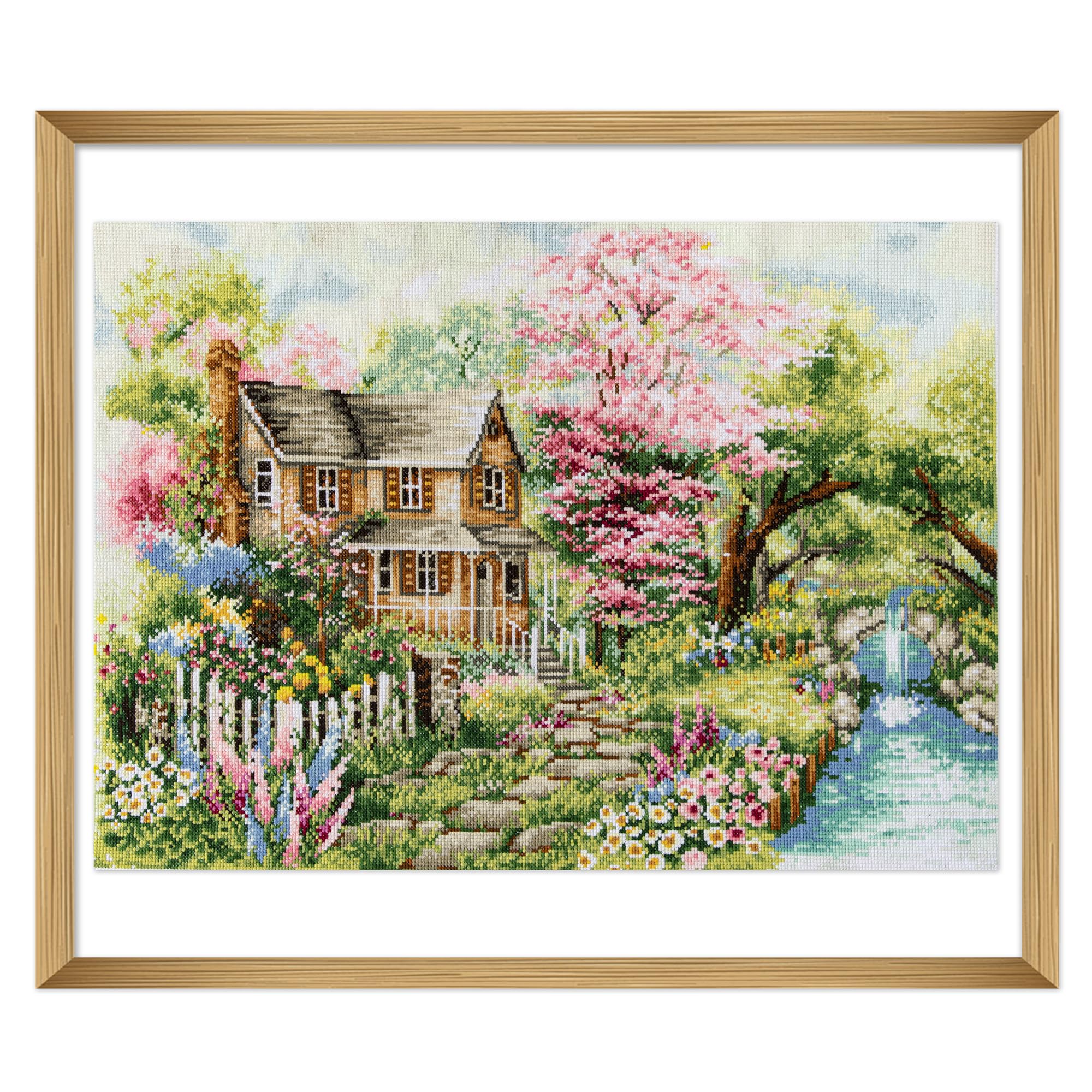 Large Printed Cross Stitch Kit - Summer View