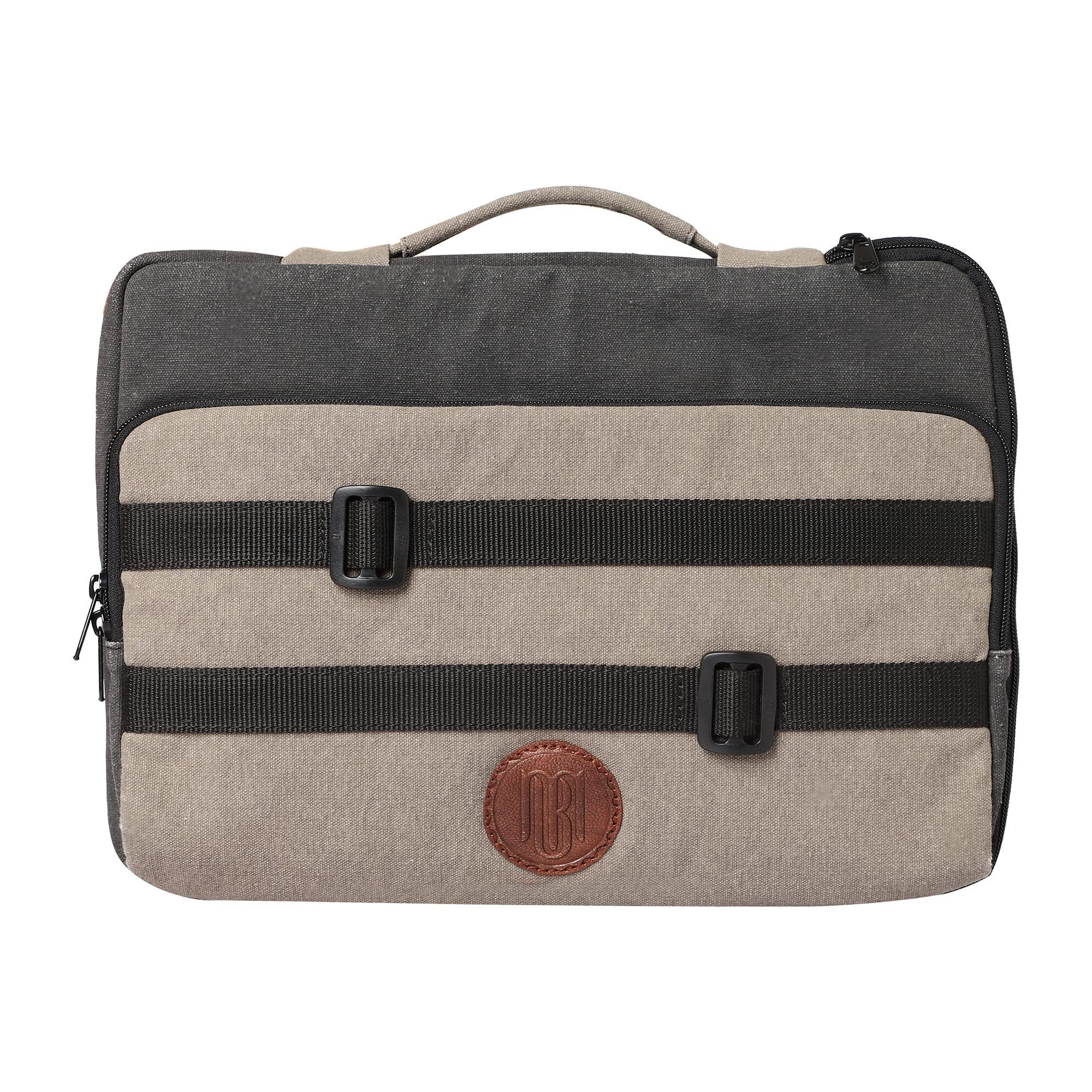 Mona B Essentials Laptop Bag Sleeve Case Cover Pouch with Handle for 14 Inch Laptop for Men & Women, Padded Laptop Compartment, Premium Zipper Closure, Water Repellent Canvas Fabric (Brown) (B0BR9SC2WB) Amazon Price History, Amazon Price Tracker