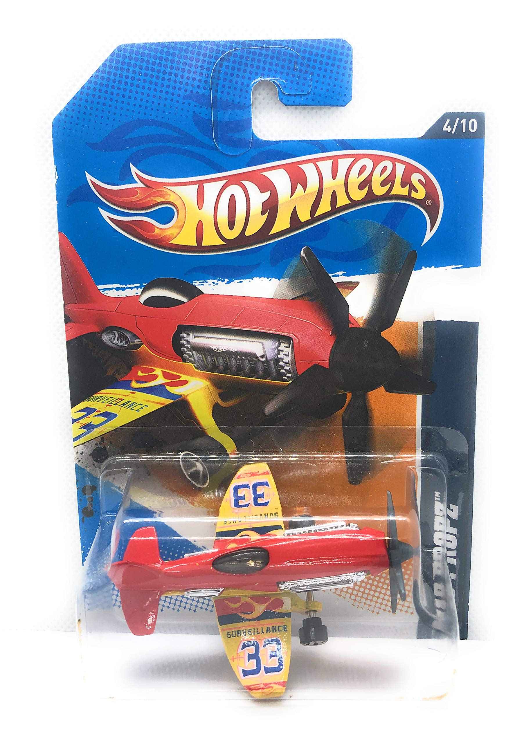 2012 HW City Works Mad Propz (Airplane) 134/247, Red and Yellow
