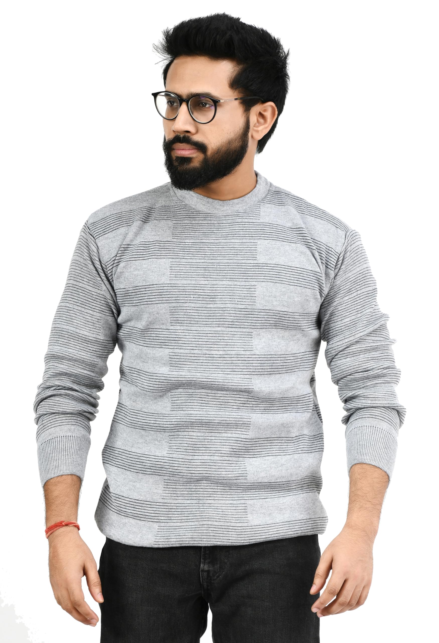 Men Round Neck Full Sleeve Woolen Pullover Winter Sweaters for Winter-picture-45