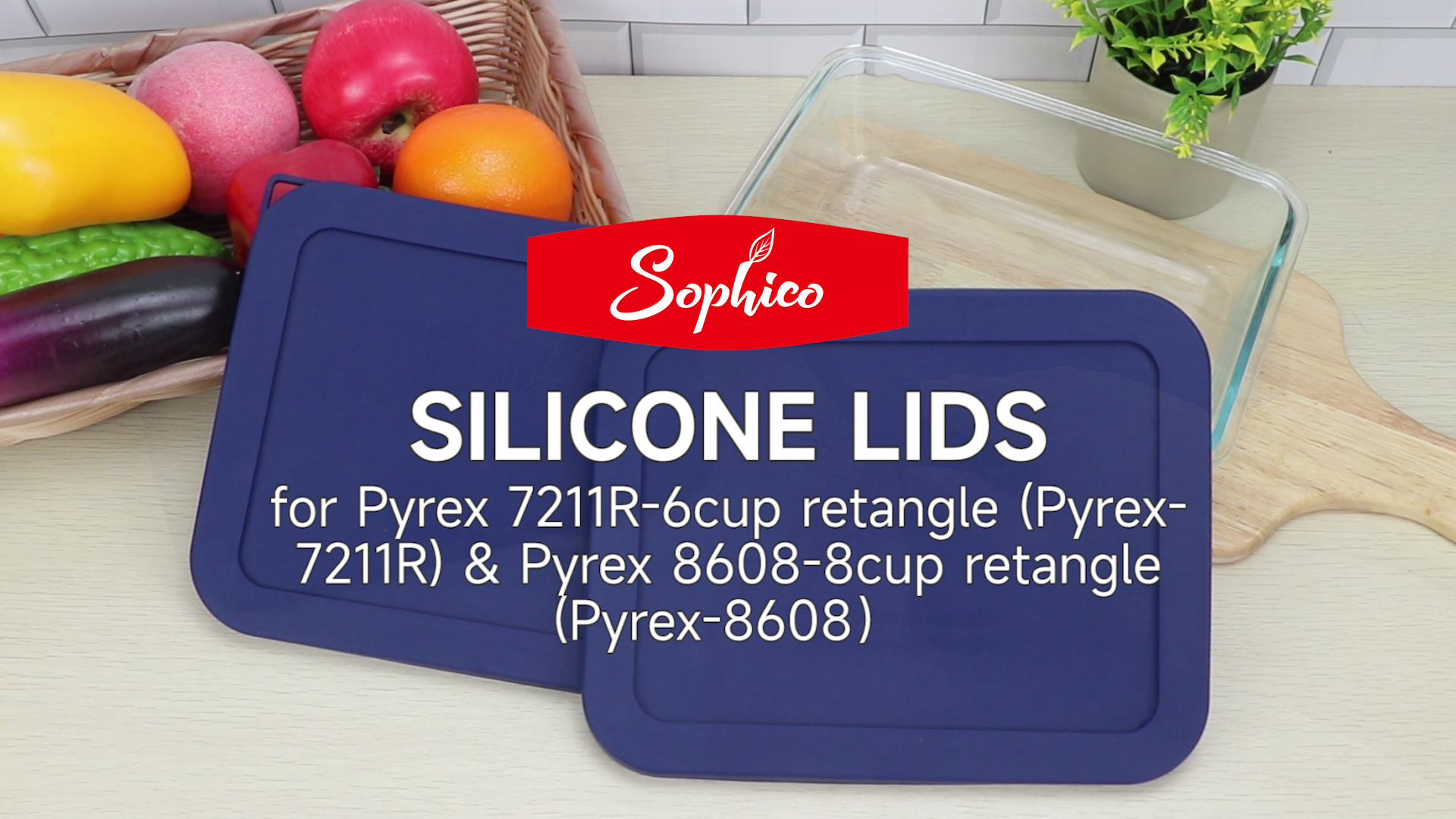 Amazon.com: Sophico 3-Pack Silicone Lids for Pyrex Freshlock