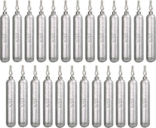 Miniatura 18 de Reaction Tackle Pesos de tiro de caída - Plomos para pesca de tiro de caída de agua salada y agua dulce - Forma de lápiz delgado - Plomos de pesca