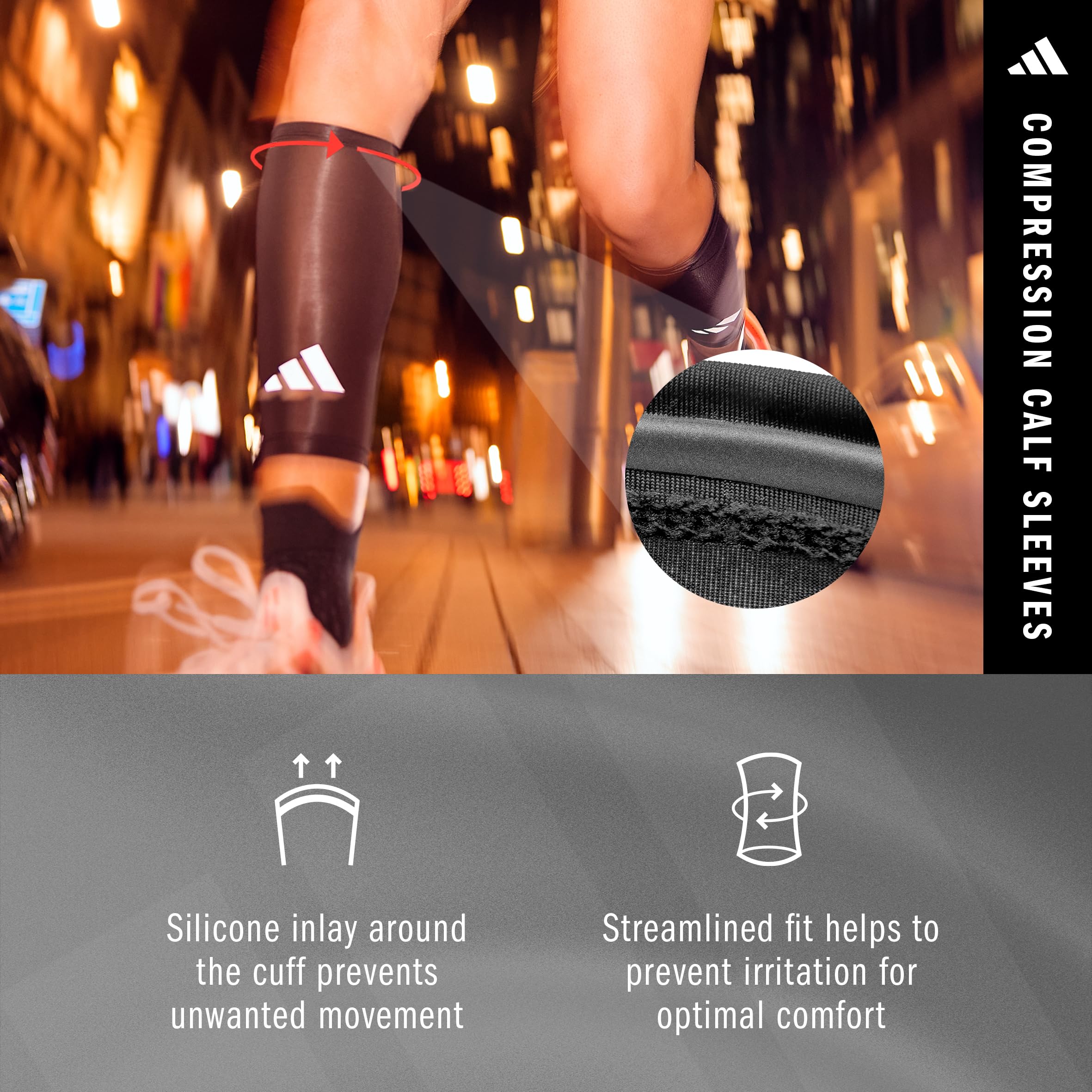 Amazon.co.jp: (アディダス) コンプレッション カーフスリーブ