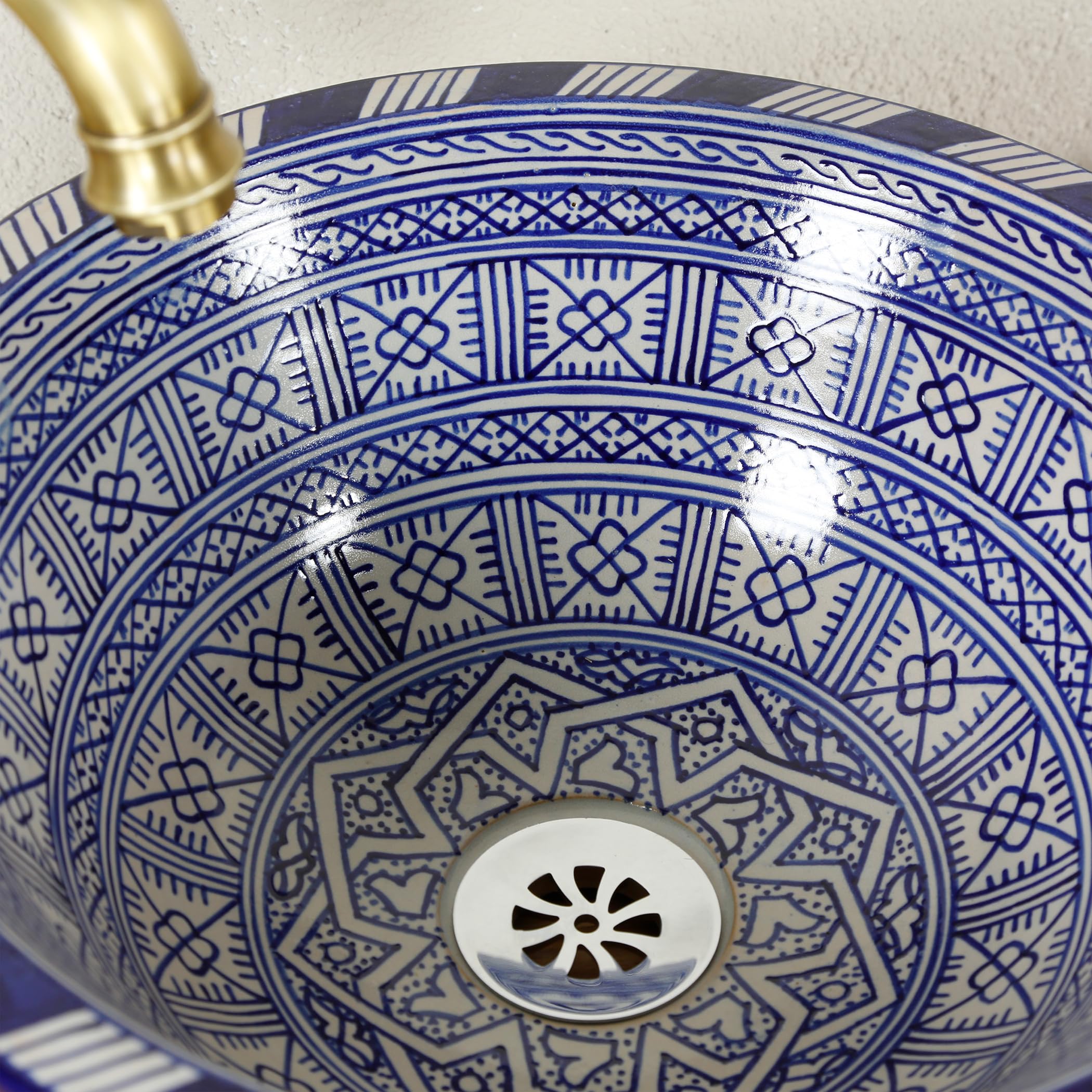 Okrągła umywalka nasadowa, ceramiczna umywalka do łazienki i WC dla gości, umywalka do zabudowy bez otworu na kran i bez przelewu/umywalka nablatowa