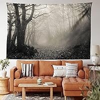 Vista 58 de Lunarable Tapiz costero, tumbonas y mar Caribe bajo el parasol naranja, imagen de vacaciones de luna de miel, decoración de tela para colgar