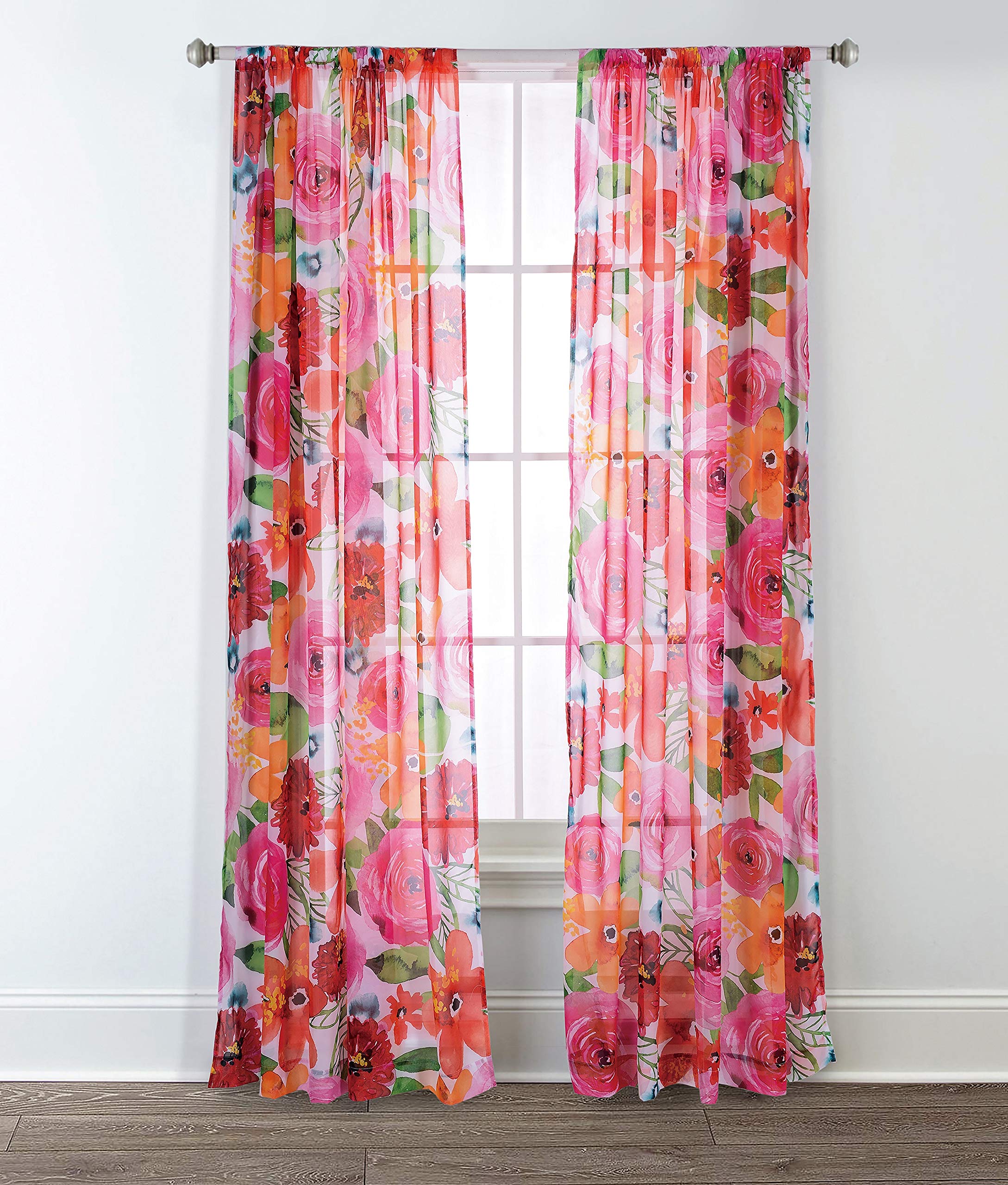 Pink And Orange Curtains Curtains & Drapes