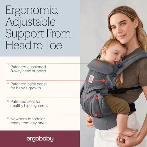 Ergobaby Omni Classic Babytrage für Neugeborene & Kleinkinder 0-48 Monate – Ansicht 3