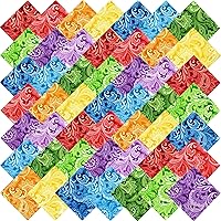 Vista 14 de 200 unidades de 4 x 4 pulgadas, color sólido, precortados, 100% tela de algodón, paquetes de tela para coser y acolchar