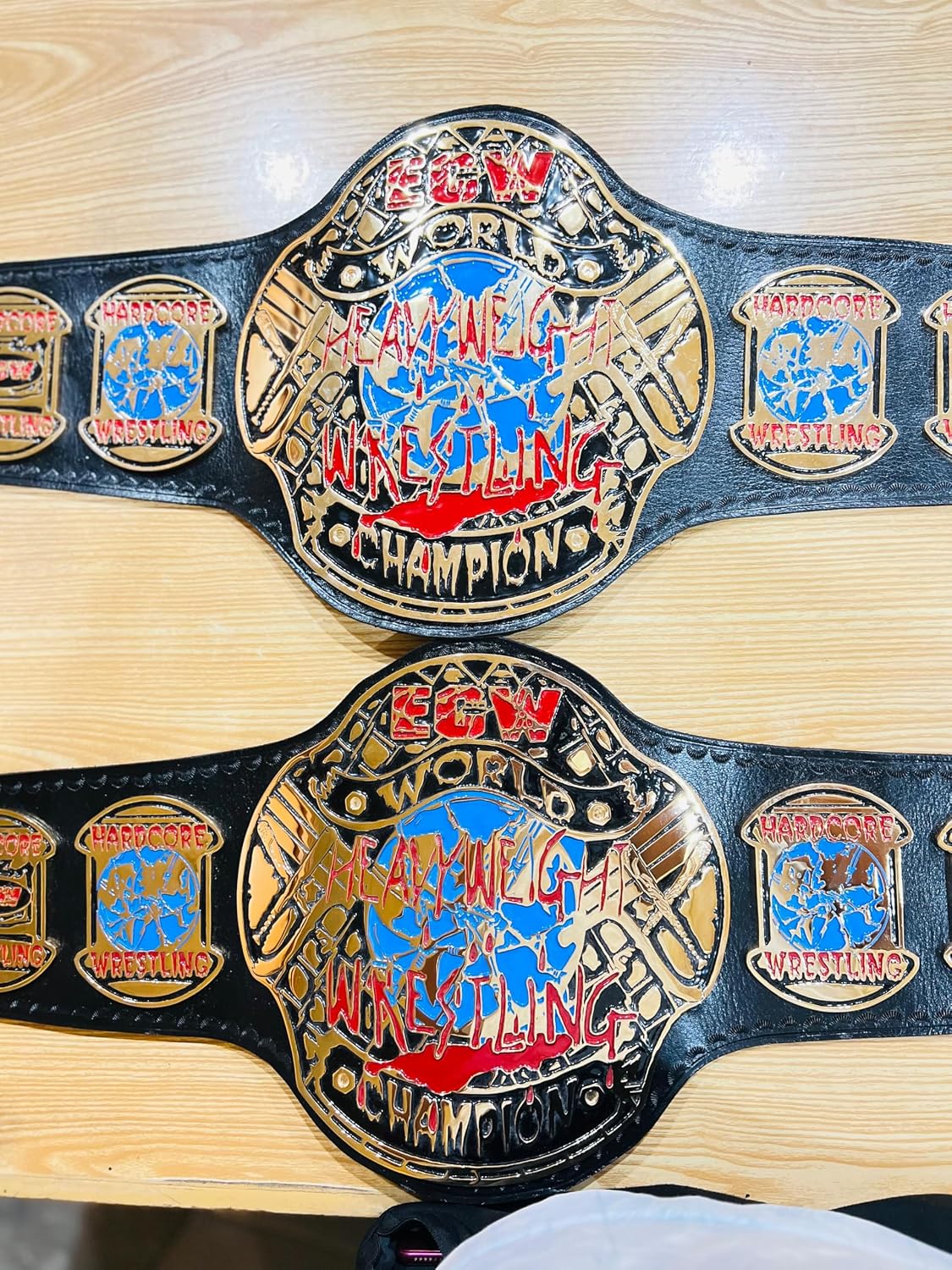 New ECW Hardcore World Heavyweight Wrestling Championship Belt, ECW Replica Title Wrestling Belt 2mm Adult Size image 5