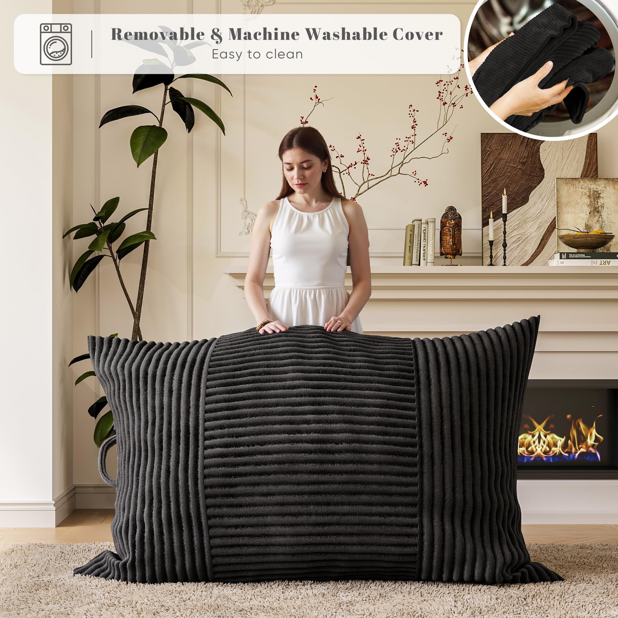 Amazon.com: Homall 3 in 1 Giant Bean Bag Chair for Adults