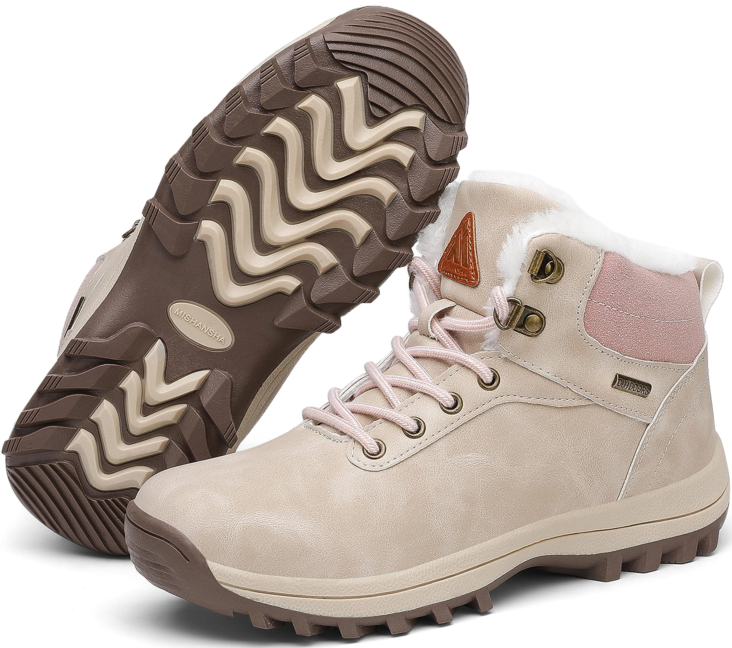 Mishansha Scarponcino Foderata - Caldo Antiscivolo Comode, Unisex Adulto