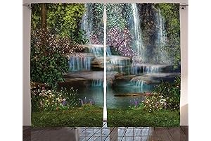 Ambesonne Waterfall Curtains: A Picturesque Window Dressing