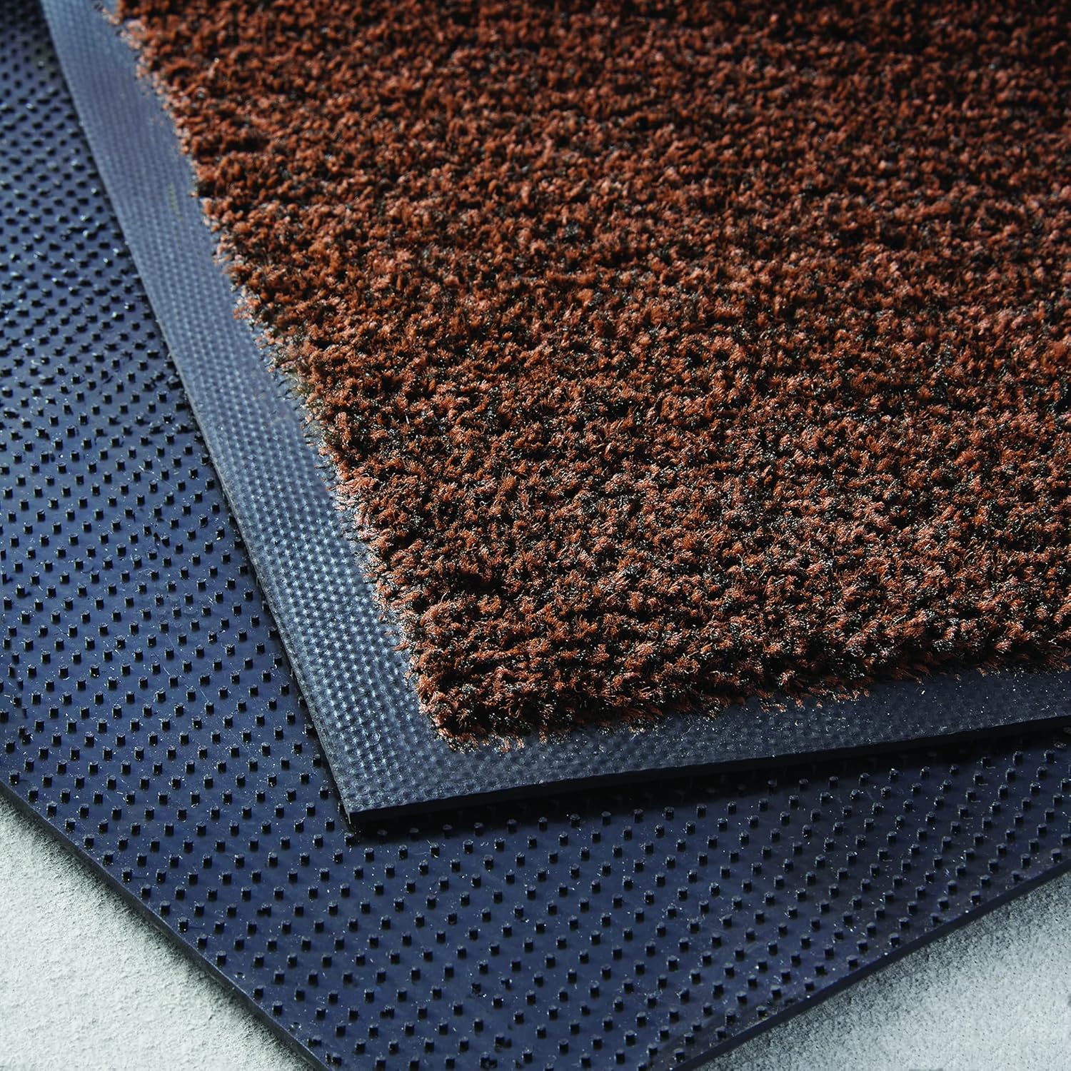 Consolidated Plastics Ultimate Mat - Made in USA, Commercial Grade Business Entrance Mats for High-Traffic Areas, Non-Slip Rubber Back (24" x 35", Brown)