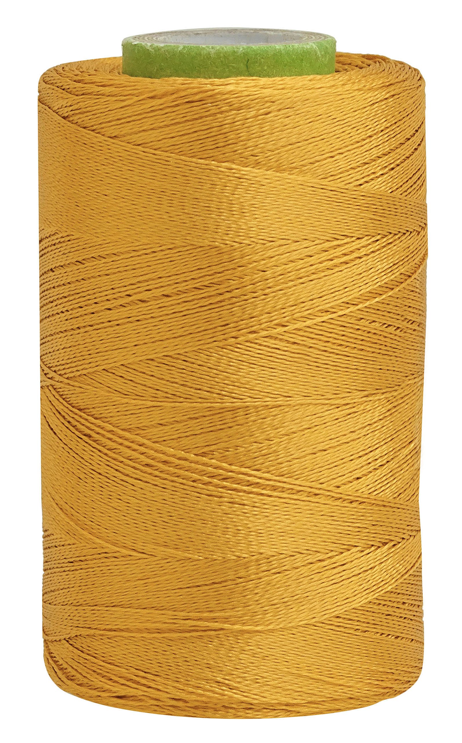 Fil de soie jaune anti-casse pour broderie d'art main et machine