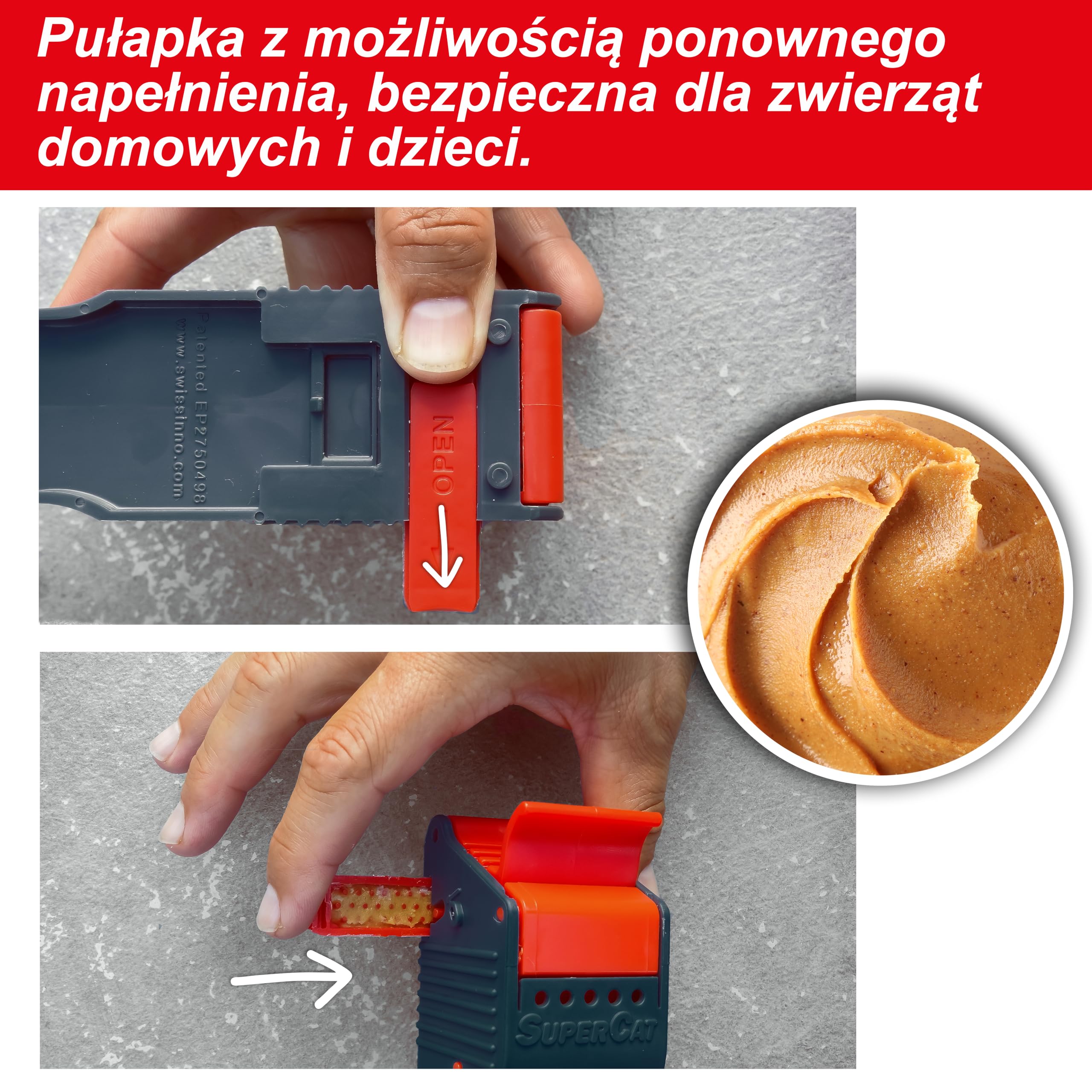 SWISSINNO Pułapka na Myszy No See No Touch – Skuteczne Łapanie bez Widoku Gryzonia – Jednorazowa i Dyskretna – Higieniczna Obsługa