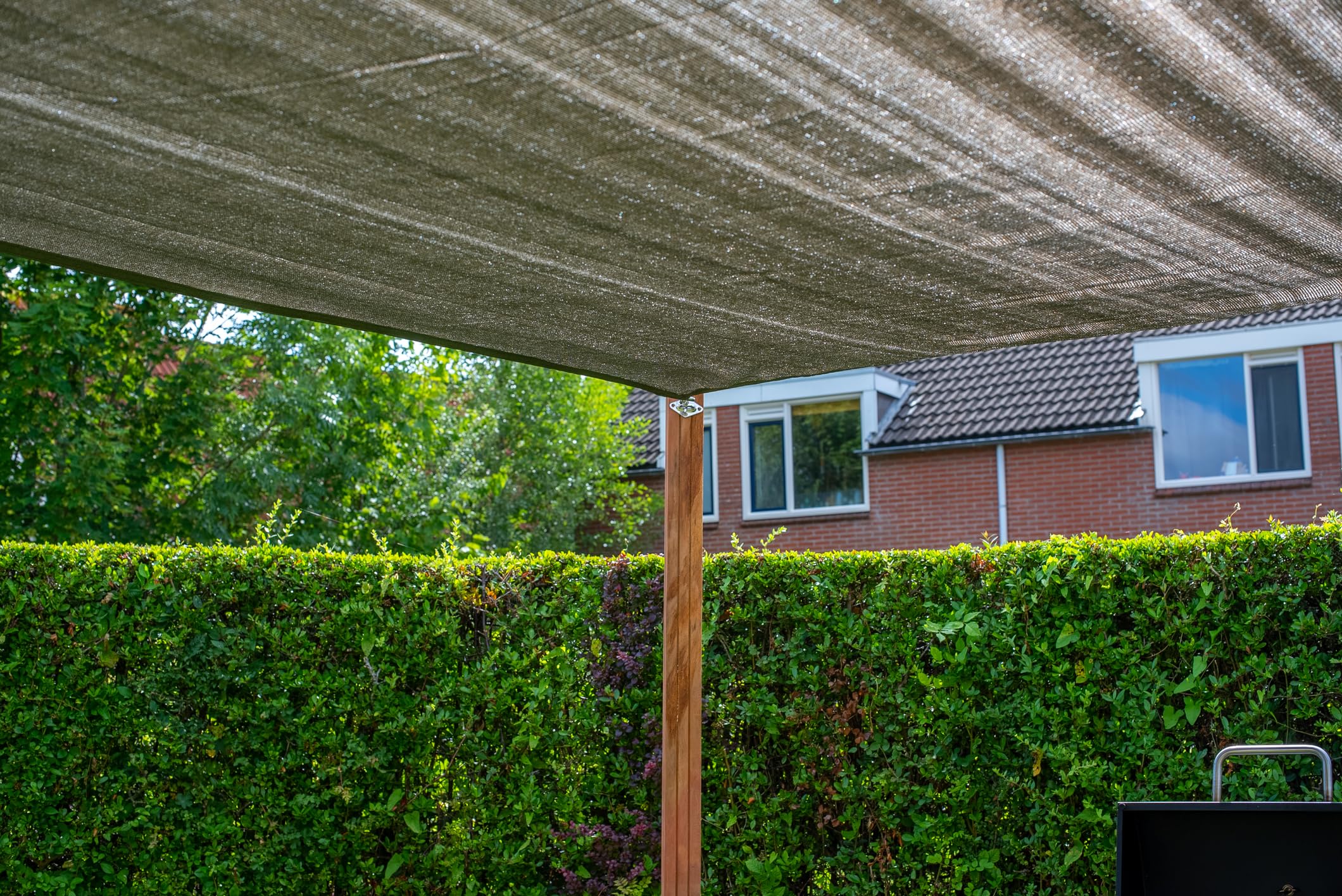 Wovar Voile d'ombrage rectangulaire 3x4 m - 320gr/m2- Anthracite - par pièce