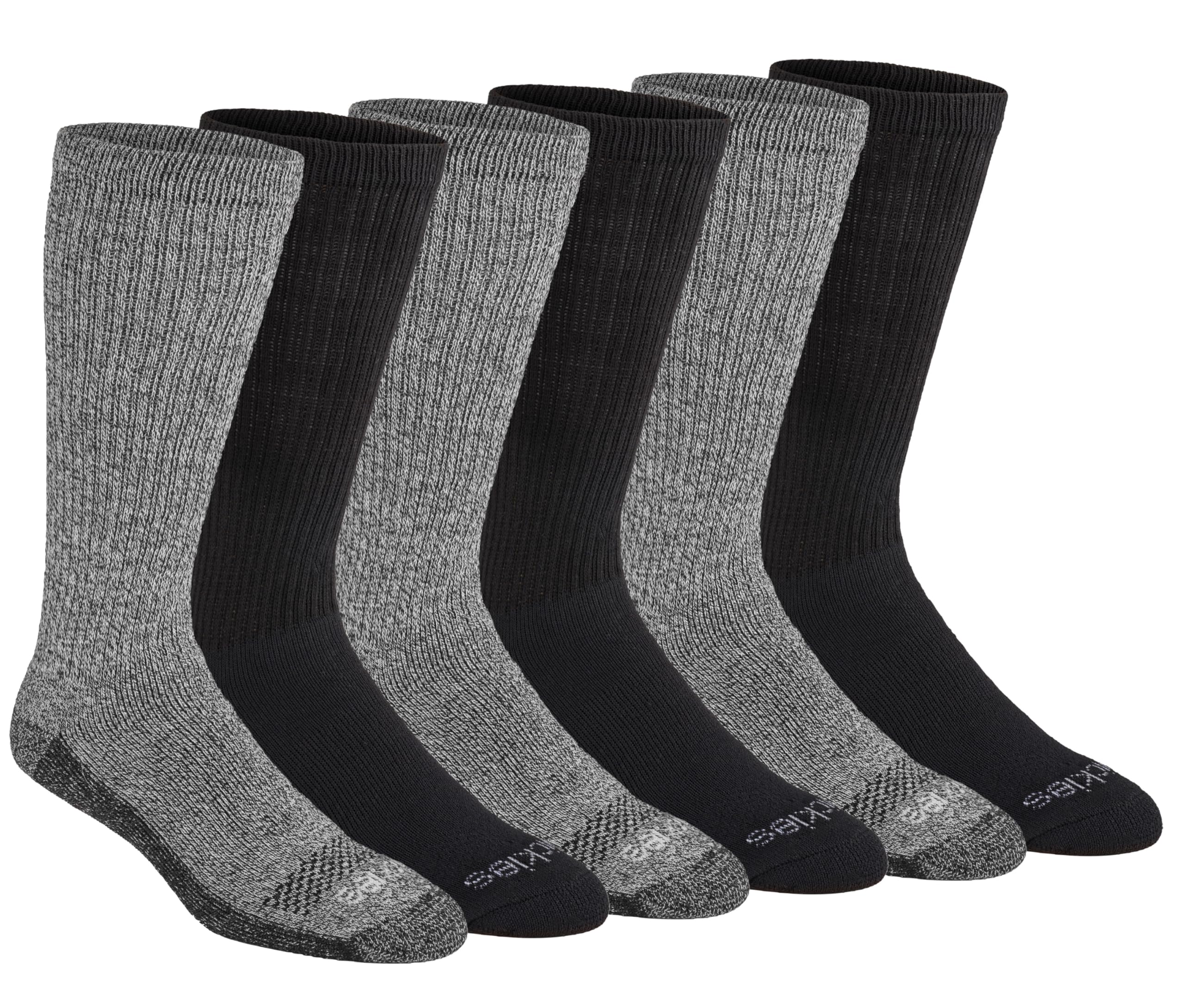 Photo 1 of ***HEAVILY USED***
Dickies Men's Dri-Tech Moisture Control Boot-Length Socks, Available in L-XL (6, 12 Pairs) Marl Assort (6 Pairs), Large
