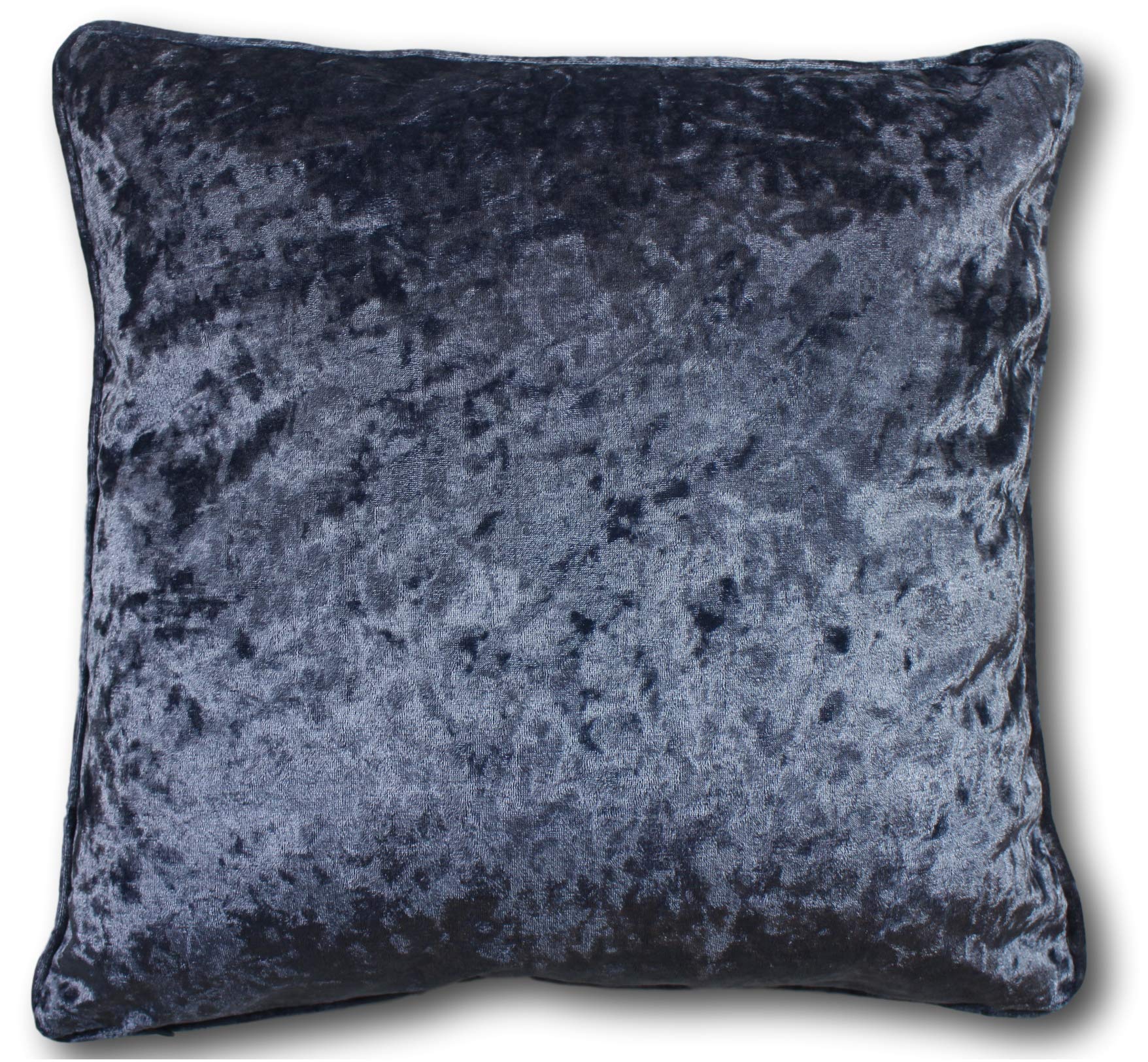 Maria Luxury Bedding & Linen Charcoal Grey 2 X Luxurious Crushed Velvet Cushion Cover 24" X 24" (60Cm X 60Cm) - Pack Of 2
