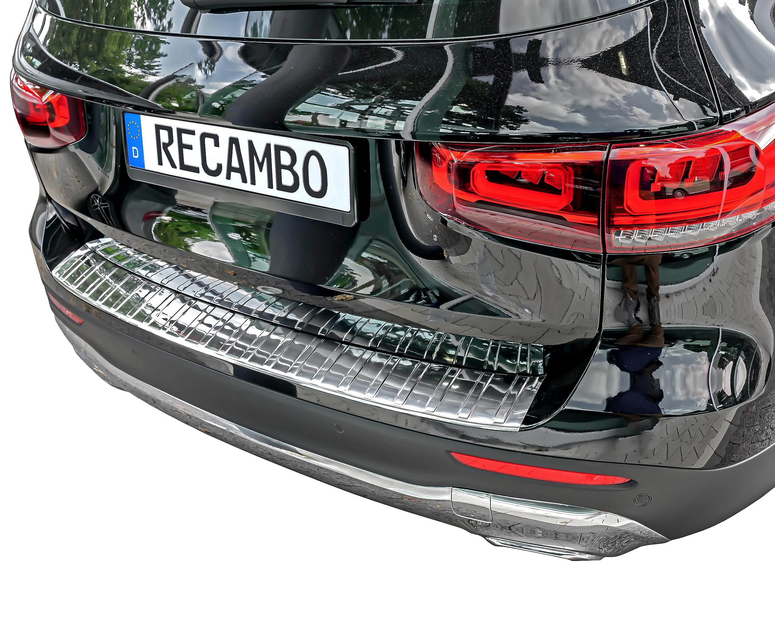 Bumperbescherming roestvrij staal chroom compatibel met Mercedes GLB | type X247 | BJ vanaf 2019> | Premium kwaliteit van RECAMBO